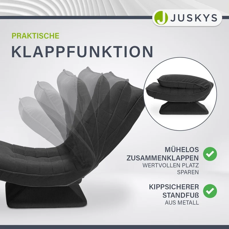 Fauteuil relax Korsika en velours côtelé