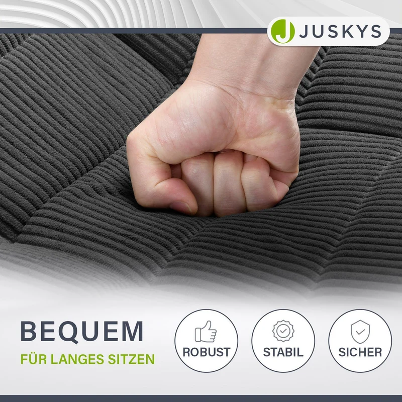 Fauteuil relax Korsika en velours côtelé