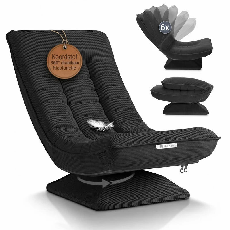 Fauteuil relax Korsika en velours côtelé