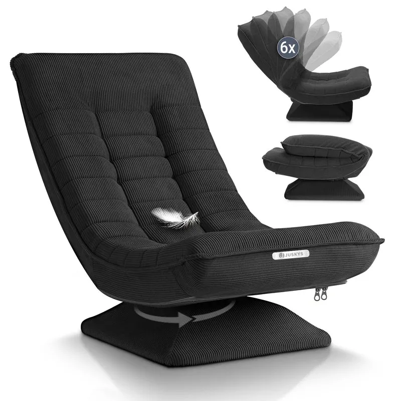 Fauteuil relax Korsika en velours côtelé