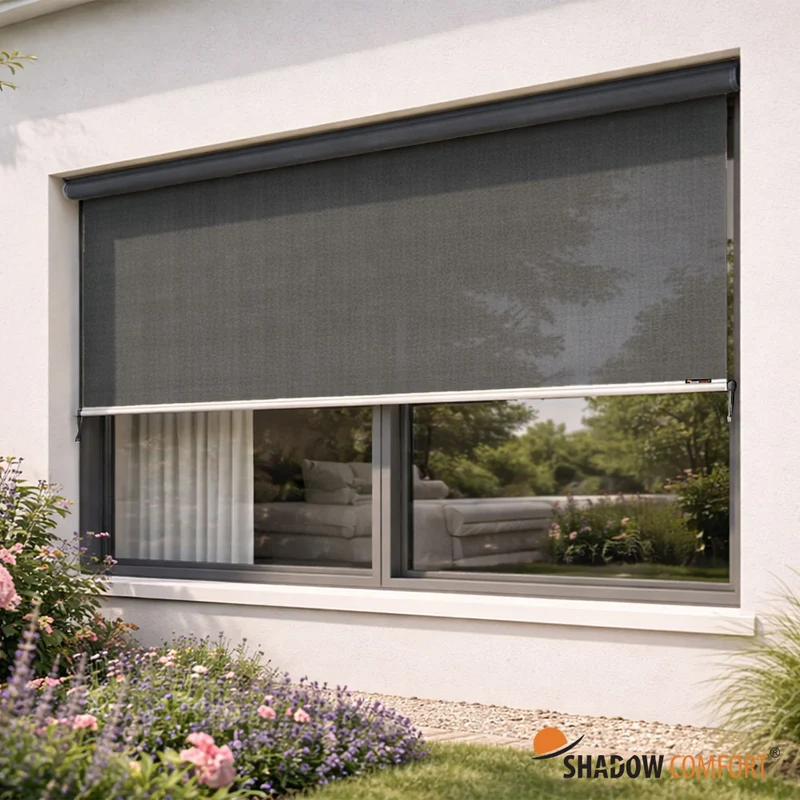Zonwerend Rolgordijn voor Buiten - Cool Grey