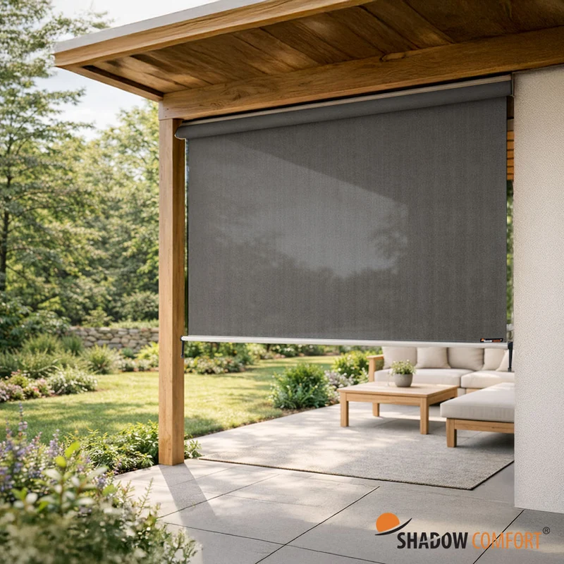 Zonwerend Rolgordijn voor Buiten - Cool Grey