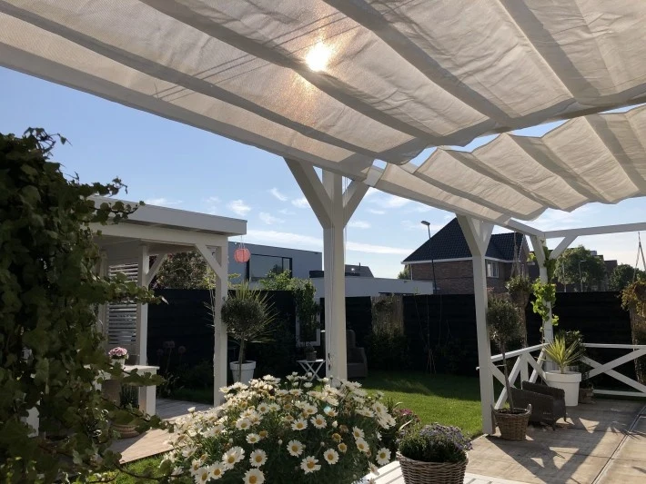 Voile d’ombrage Harmonica Artic White