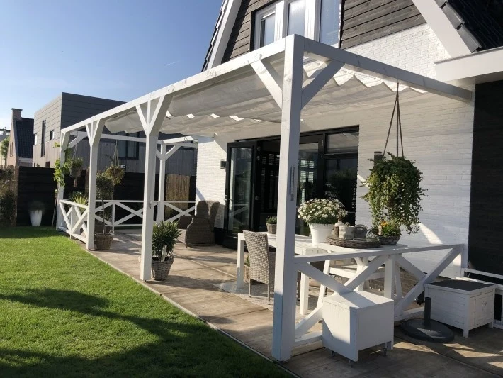 Voile d’ombrage Harmonica Artic White