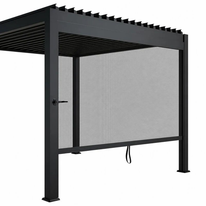 Paroi latérale pour pergola bioclimatique Tahiti