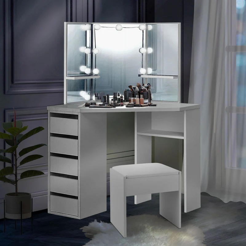 Coiffeuse Nova avec tabouret Melly