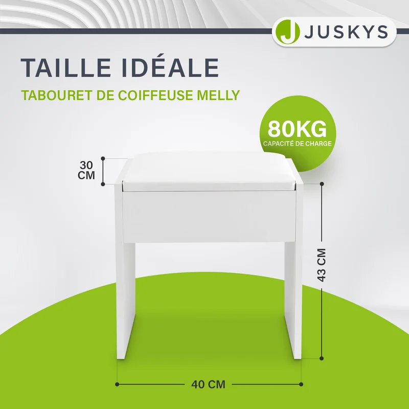 Tabouret de coiffeuse Melly