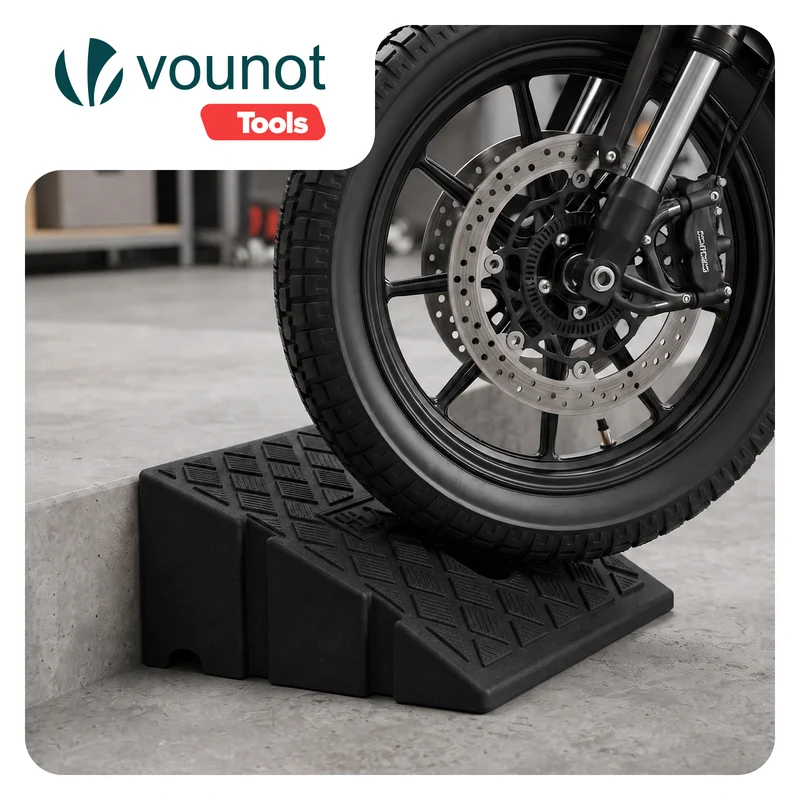 Lot de 2 Rampes de Trottoir en Polypropylene 25x27x13 cm Noir
