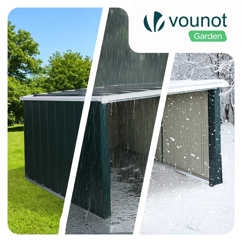 Abri robot tondeuse garage metal 78×92×62 cm vert