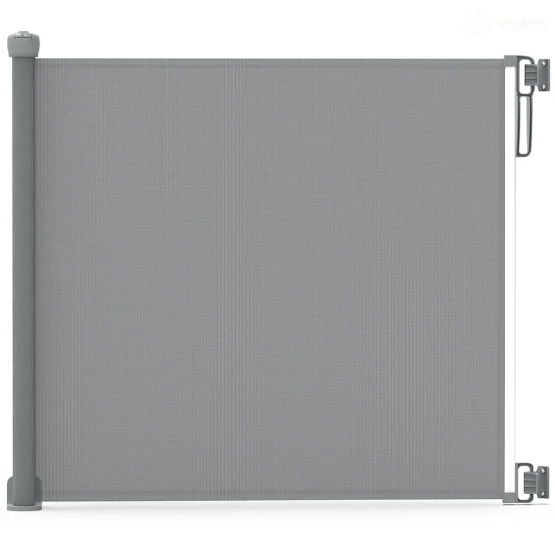 Barriere de securite retractable 180cm gris