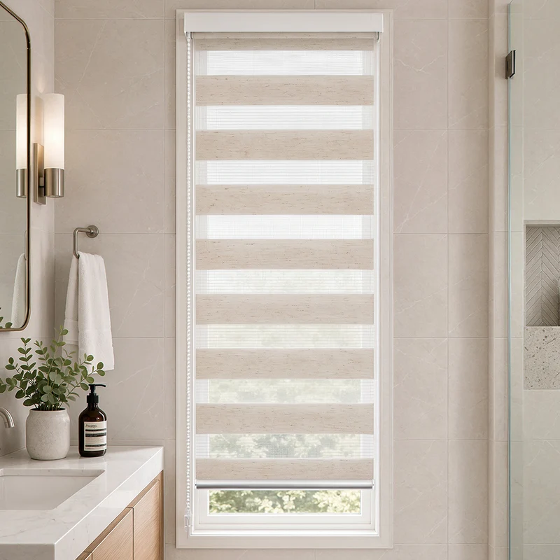 Store enrouleur jour nuit double 45x150cm Lin