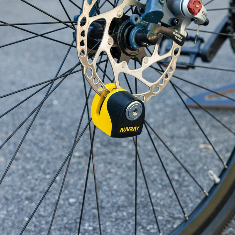 Antivol vélo alarme 120 dB Auvray B-Lock 06 Mini fixation disque de frein