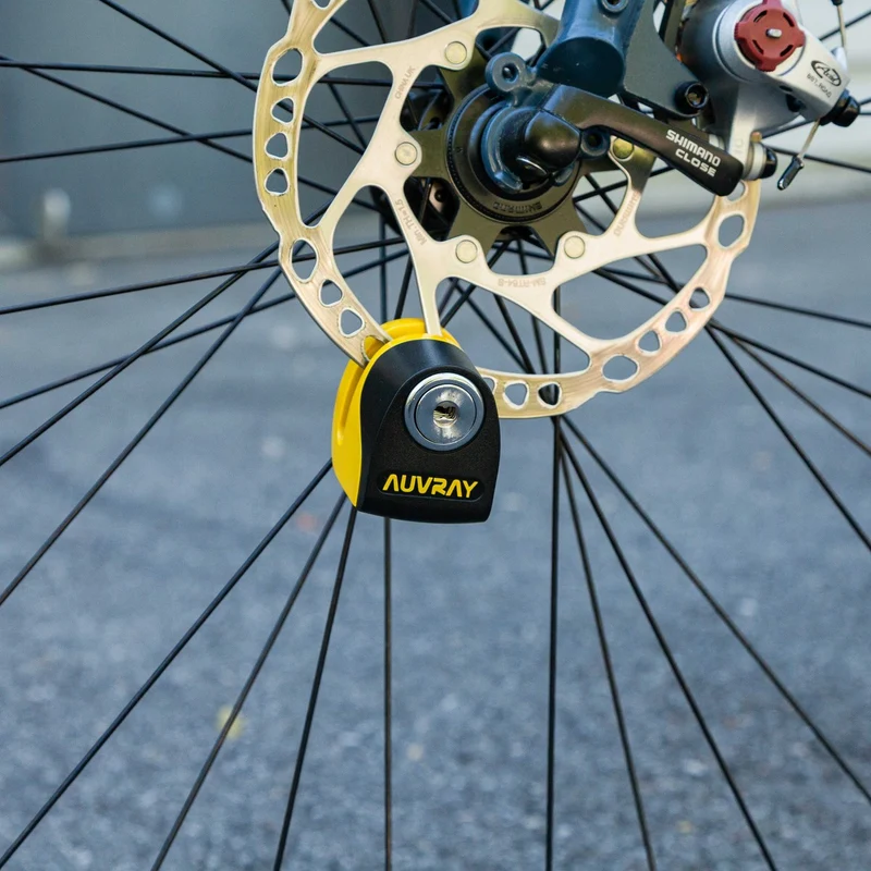 Antivol vélo alarme 120 dB Auvray B-Lock 06 Mini fixation disque de frein