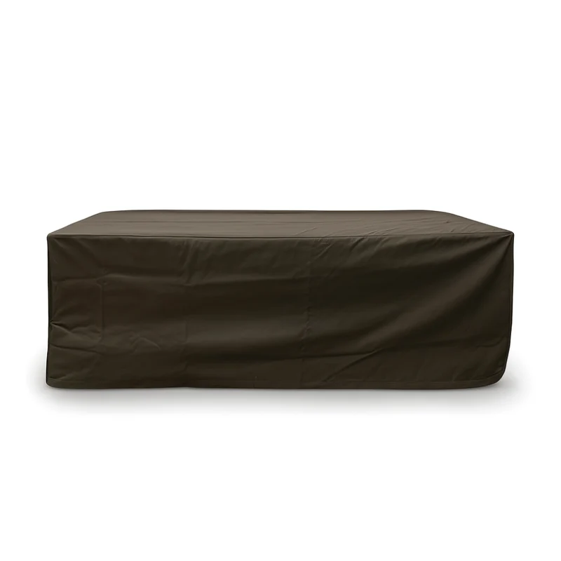 Housse de table de jardin rectangulaire 600D luxe brun foncé