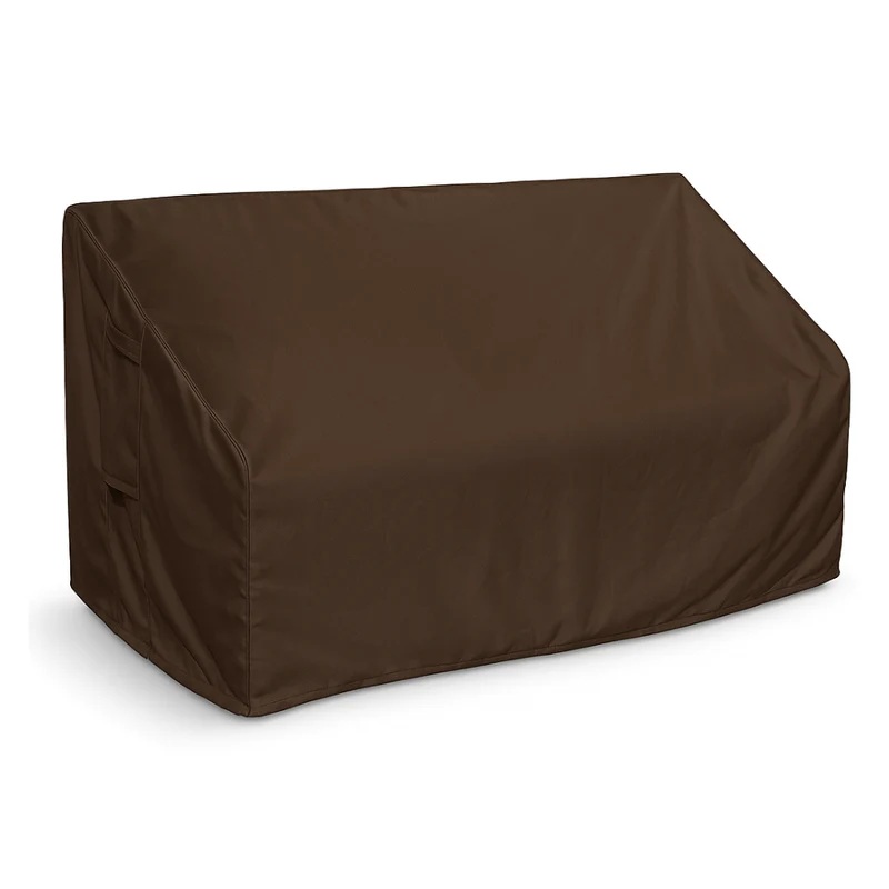 Housse de banc de jardin droit 600D luxe brun foncé