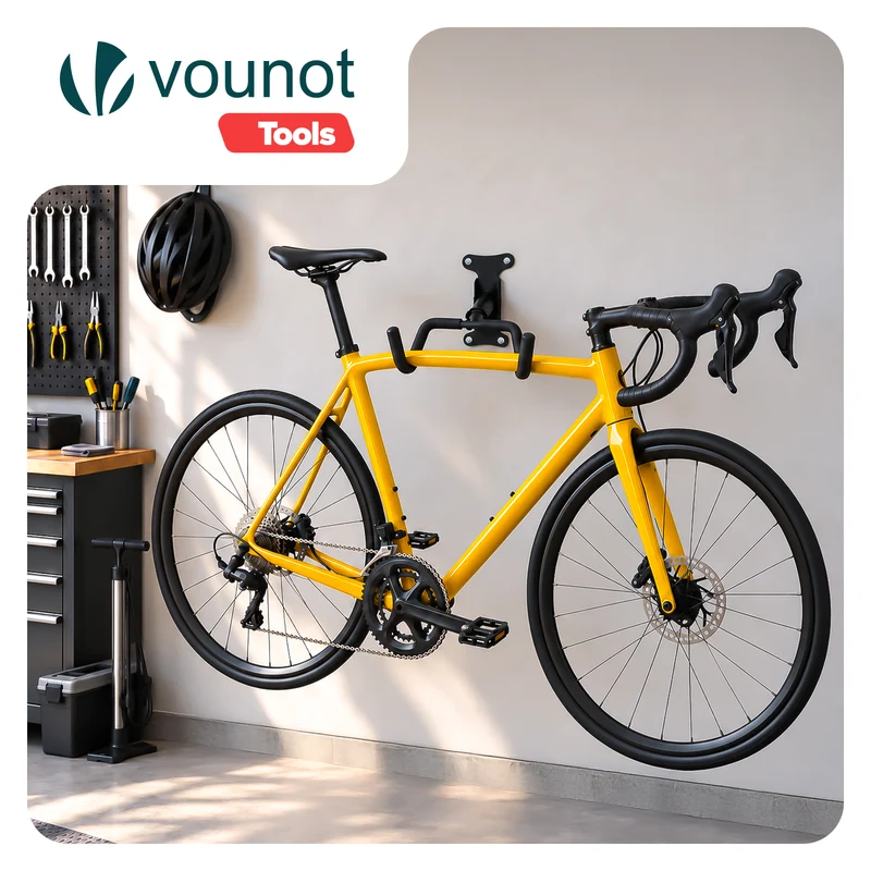 Support mural velo pliable et reglable metal noir