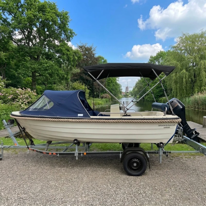 Bimini Top 4 Arceaux Noir Qualité Lourde 600D