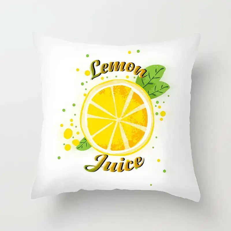 Taie D'Oreiller Imprimée Polyester LEMONA
