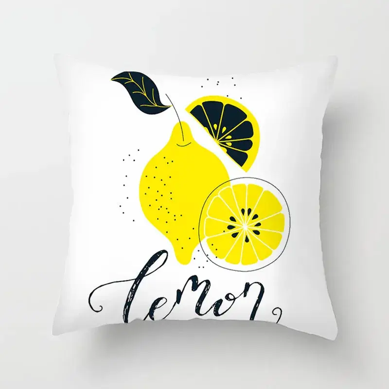 Taie D'Oreiller Imprimée Polyester LEMONA
