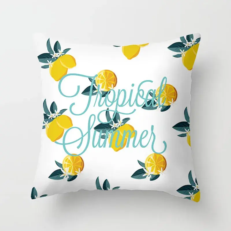 Taie D'Oreiller Imprimée Polyester LEMONA