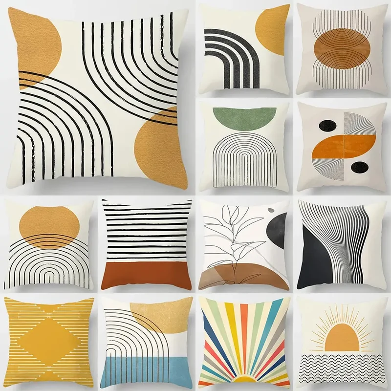 Housse de Coussin Abstrait POLENA