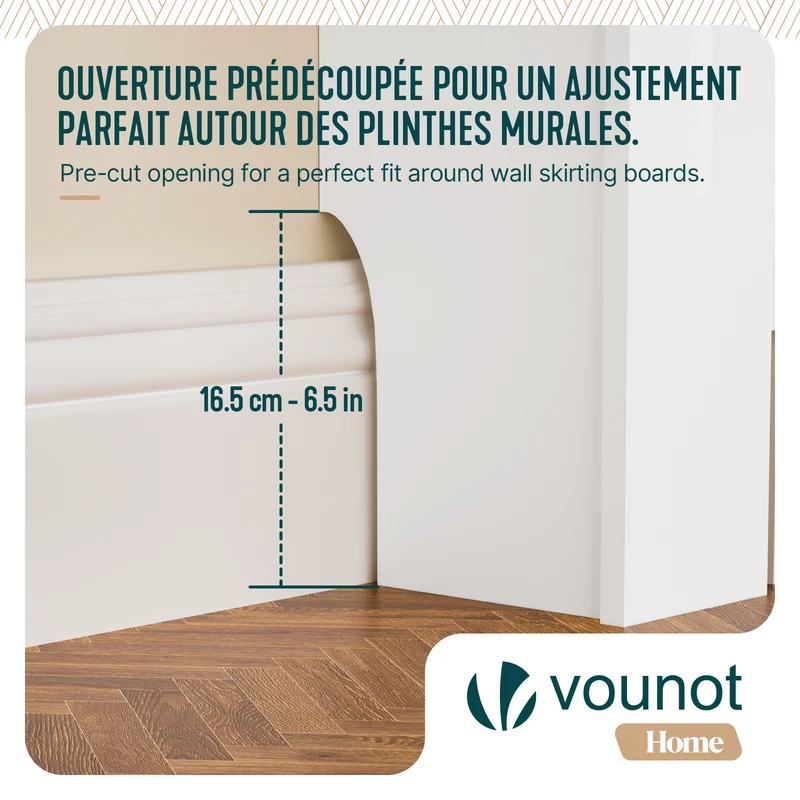 Cache radiateur en MDF avec lattes et etagere 152×19×82 cm Blanc