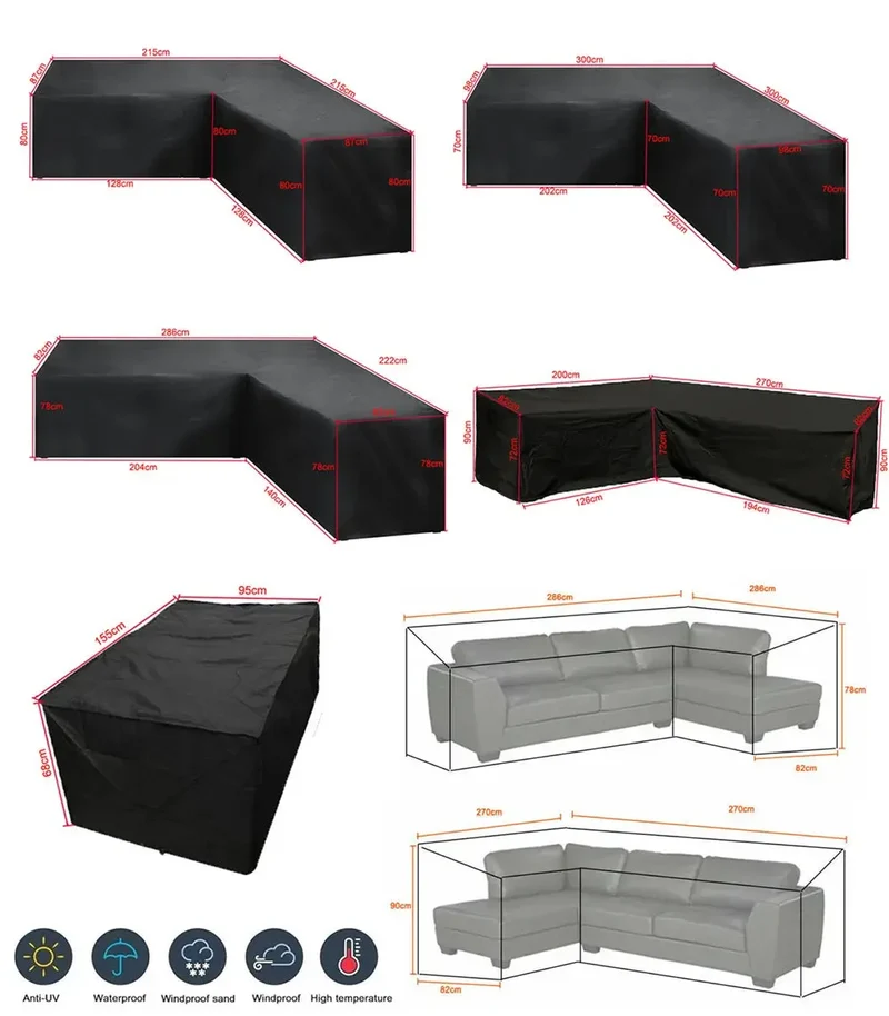 Housse Table Jardin Imperméable NEROLA