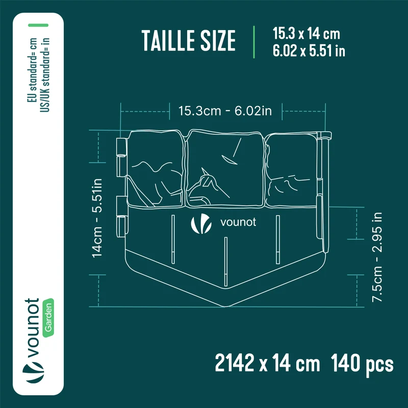 Lot de 140 pcs Bordure de jardin imitation pierre facile a installer 21.4m terracotta