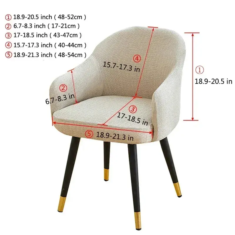 Housse Fauteuil Scandinave Moderne YVORIS