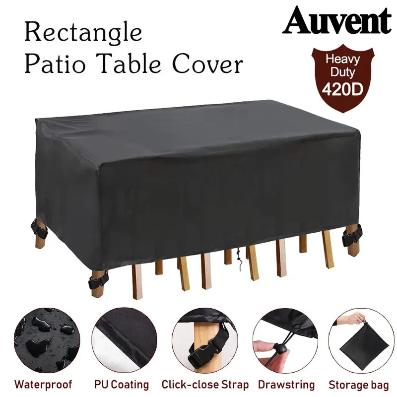 Housse Table Jardin Imperméable SOLVIN