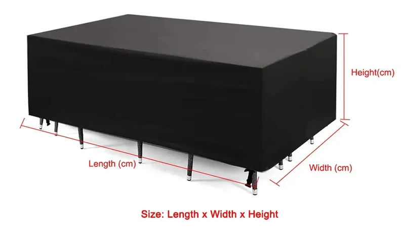 Housse Table Jardin Imperméable SOLVIN