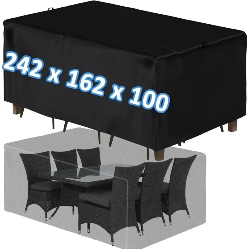 Housse Table Jardin Polyester Élégante NOVARA