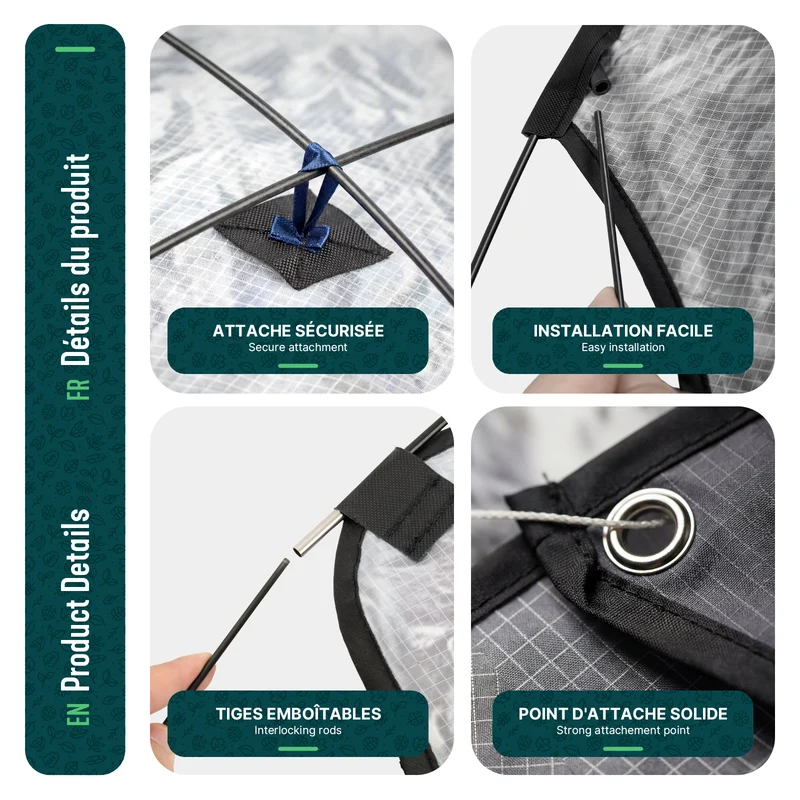 Cerf volant anti oiseaux effaroucheur avec mat Faucon modele A