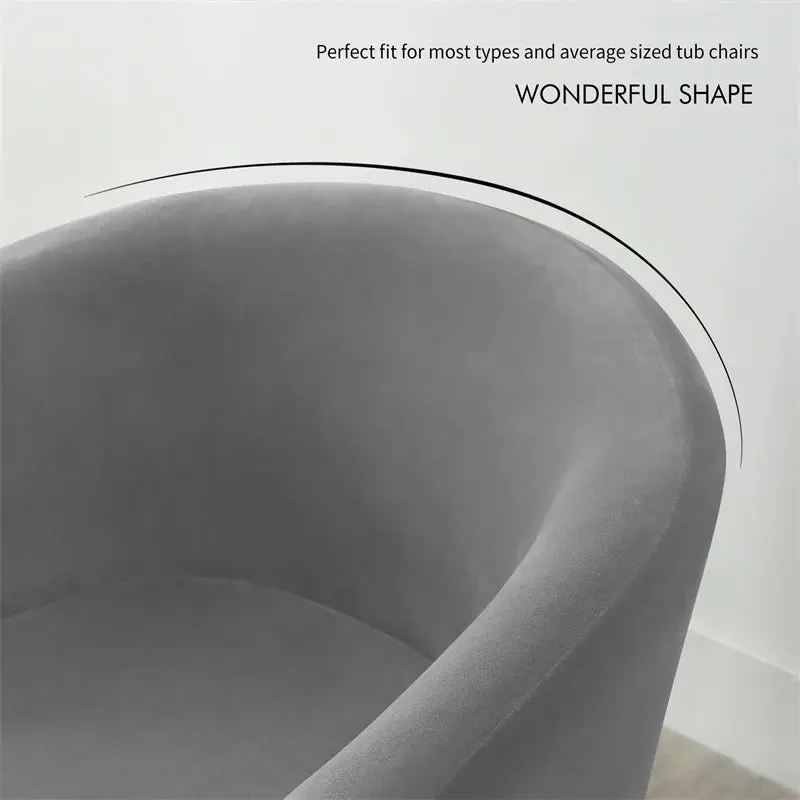 Housse Fauteuil Club Velours Anti-Gliss COVIA