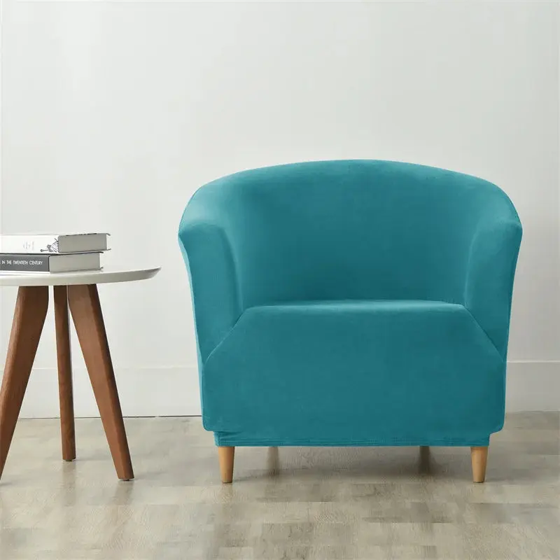 Housse Fauteuil Club Velours Anti-Gliss COVIA
