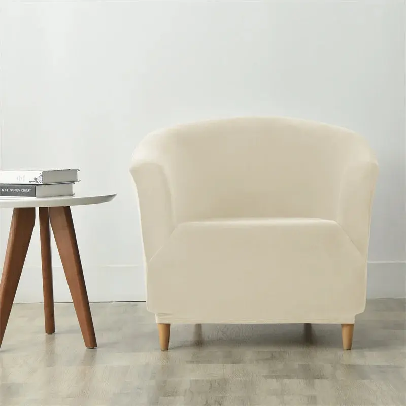 Housse Fauteuil Club Velours Anti-Gliss COVIA