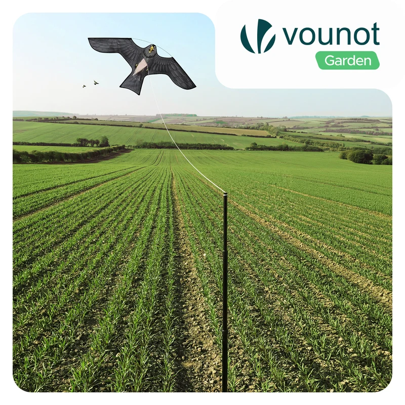 Cerf volant anti oiseaux effaroucheur avec mat Faucon modele D