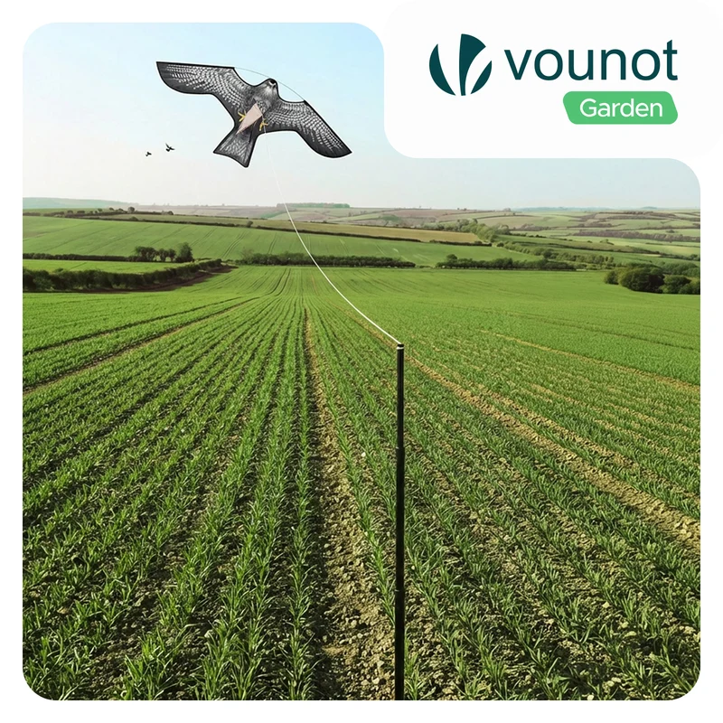Cerf volant anti oiseaux effaroucheur avec mat Faucon modele C