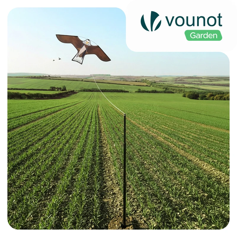 Cerf volant anti oiseaux effaroucheur avec mat Faucon modele B
