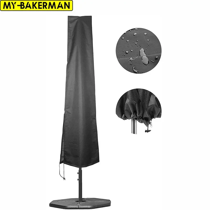 Housse Parasol Imperméable Noir PARAPLUV