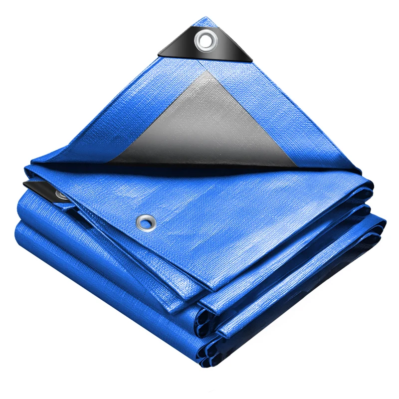 Bâche de Protection en Polyéthylène resistant et impermeable 240g/m² bleu 3x4m