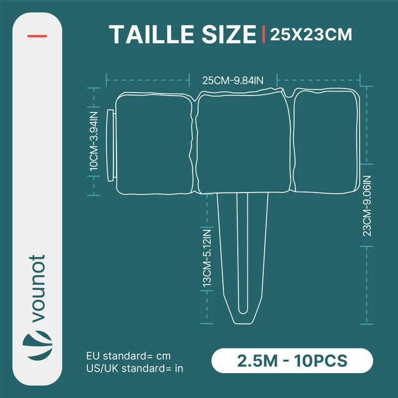 Bordure de jardin plastique PP imitation pierre 2.5m gris