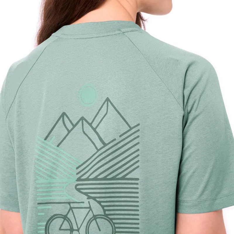 T-shirt Femme respirant Vaude motif vélo Cyclist Casual
