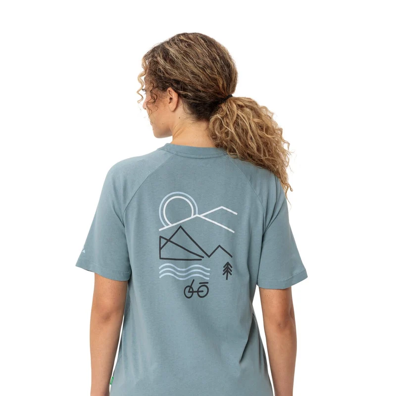 T-shirt Femme respirant Vaude motif vélo Cyclist Casual