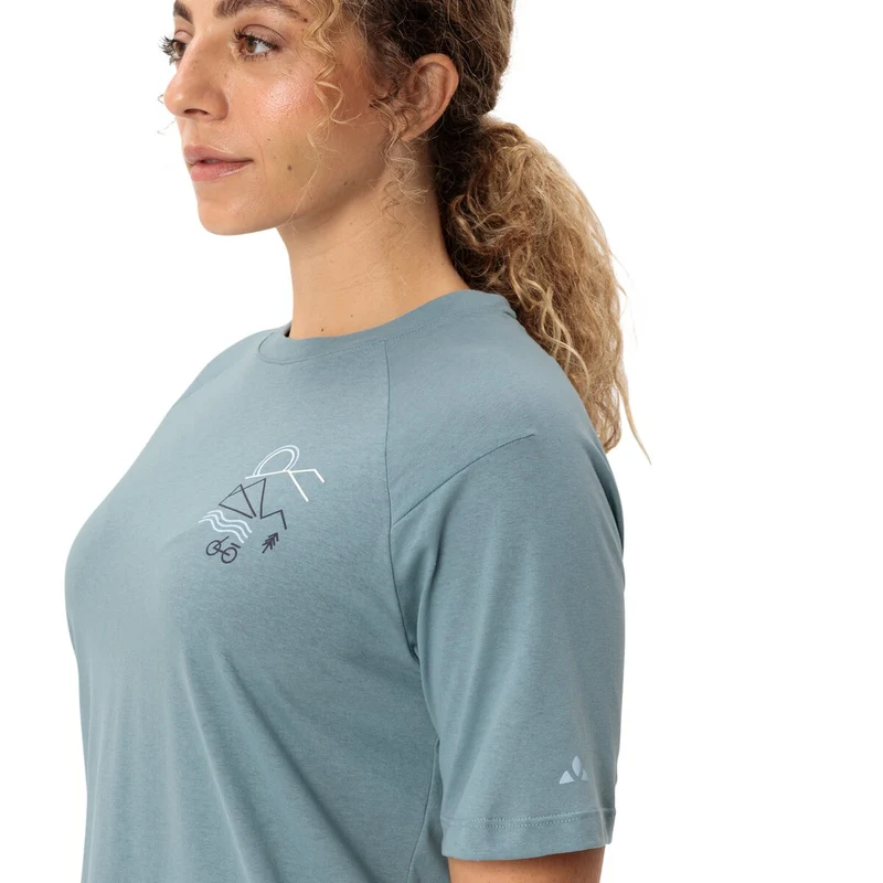 T-shirt Femme respirant Vaude motif vélo Cyclist Casual