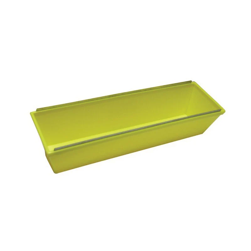 Bassin en plastique de 35,5 cm (14 po) à rebord de métal