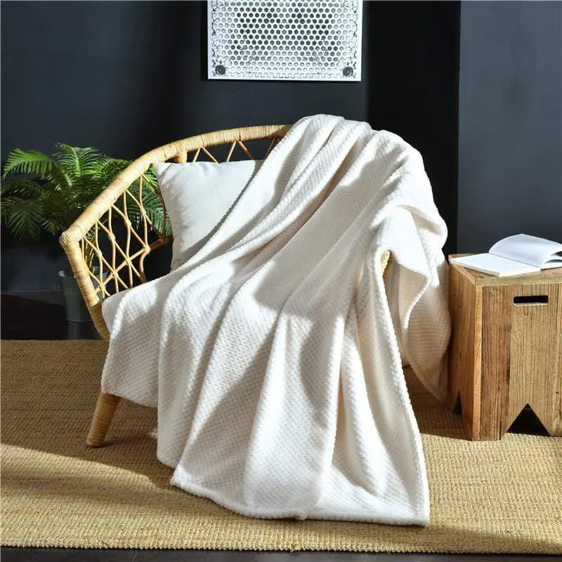 Plaid Canapé Polyester Texturé QUILIS