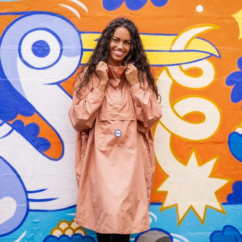 Poncho de pluie vélo recyclé Le Temps des Grenouilles