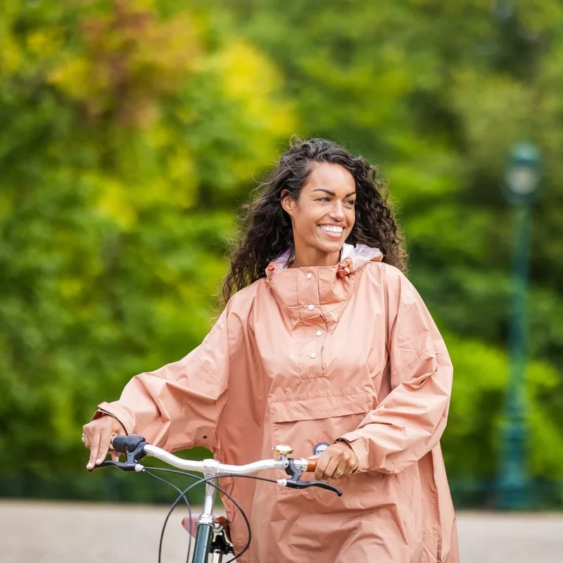 Poncho de pluie vélo recyclé Le Temps des Grenouilles