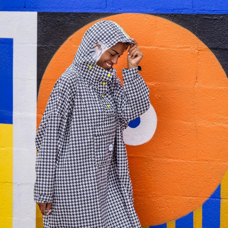Poncho de pluie vélo recyclé Le Temps des Grenouilles